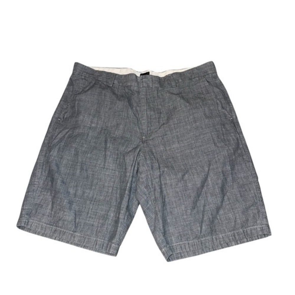 Gray J.Crew Club Chambray Cotton Shorts – Size 36W